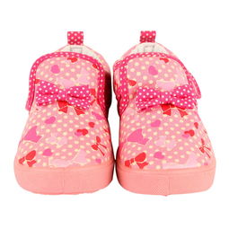 麗家寶貝可歐可優(yōu)蝴蝶結(jié)印花童鞋 粉紅魅力，守護(hù)寶寶第一步